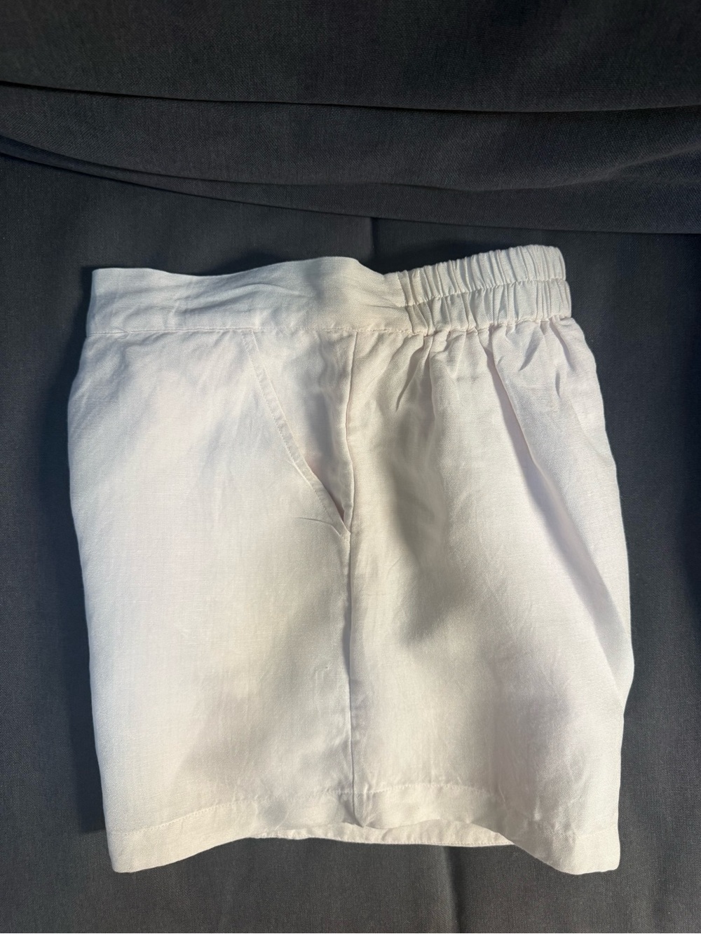 Julia Amory Linen Cabana Shorts in Petal Pink
